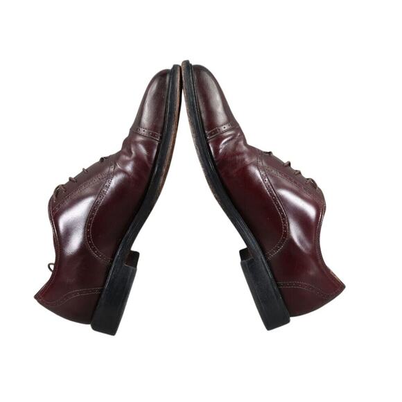 Rockport Shoes Men 8.5 Oxford Cap Toe Leather Dress Formal Classic Comfort Brown - Picture 9 of 16